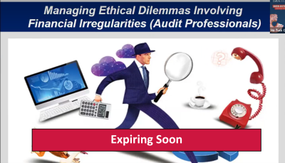 Managing Ethical Dilemmas Involving Financial Irregularities (Audit Professionals)